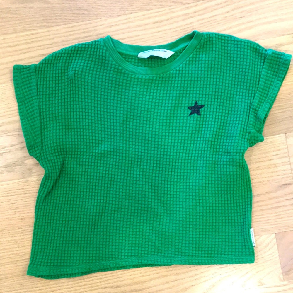 Piupiuchick Green Waffle Tee - 6 yrs